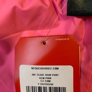 The North Face Bottoms - NWT The North Face Infant Pink Splash Pants The North Face Bottoms - NWT The North Face Infant Pink Splash Pants